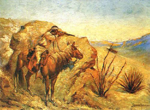 Frederick Remington Apache Spain oil painting art